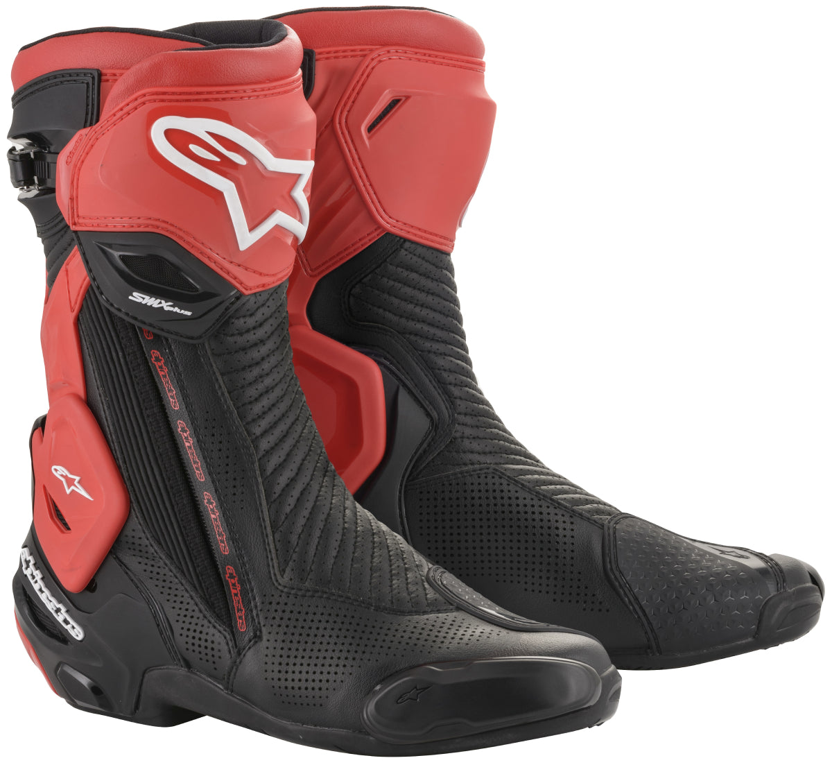 Alpinestars Men’s SMX-PLUS v2 Vented Black and Red Boots