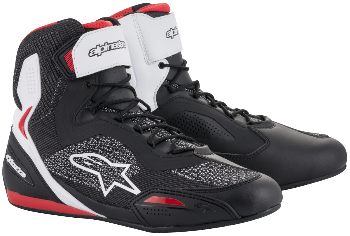 Alpinestars Men’s Faster-3 Rideknit Black, White and Red Riding Shoes