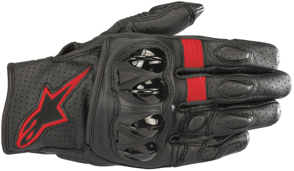 Alpinestars Men’s Celer V2 Black and Fluorescent Red Gloves