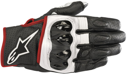 Alpinestars Men’s Celer V2 Black, White and Fluorescent Red Gloves