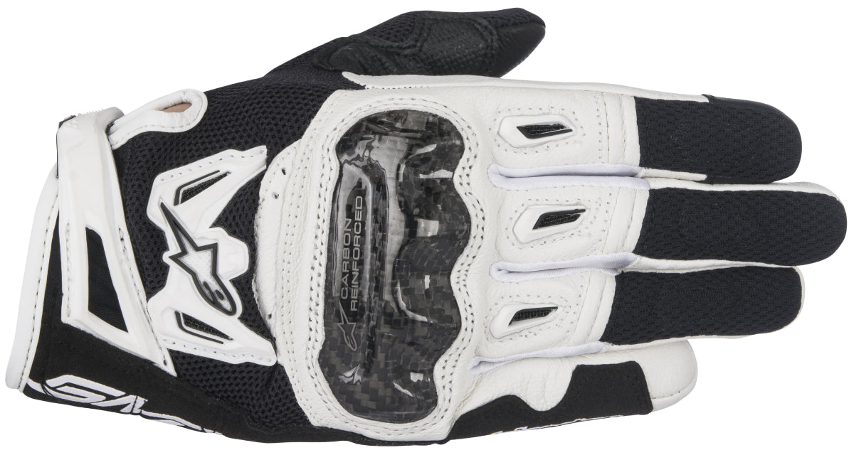 Alpinestars Women’s Stella SMX-2 Air Carbon v2 Black and White Gloves