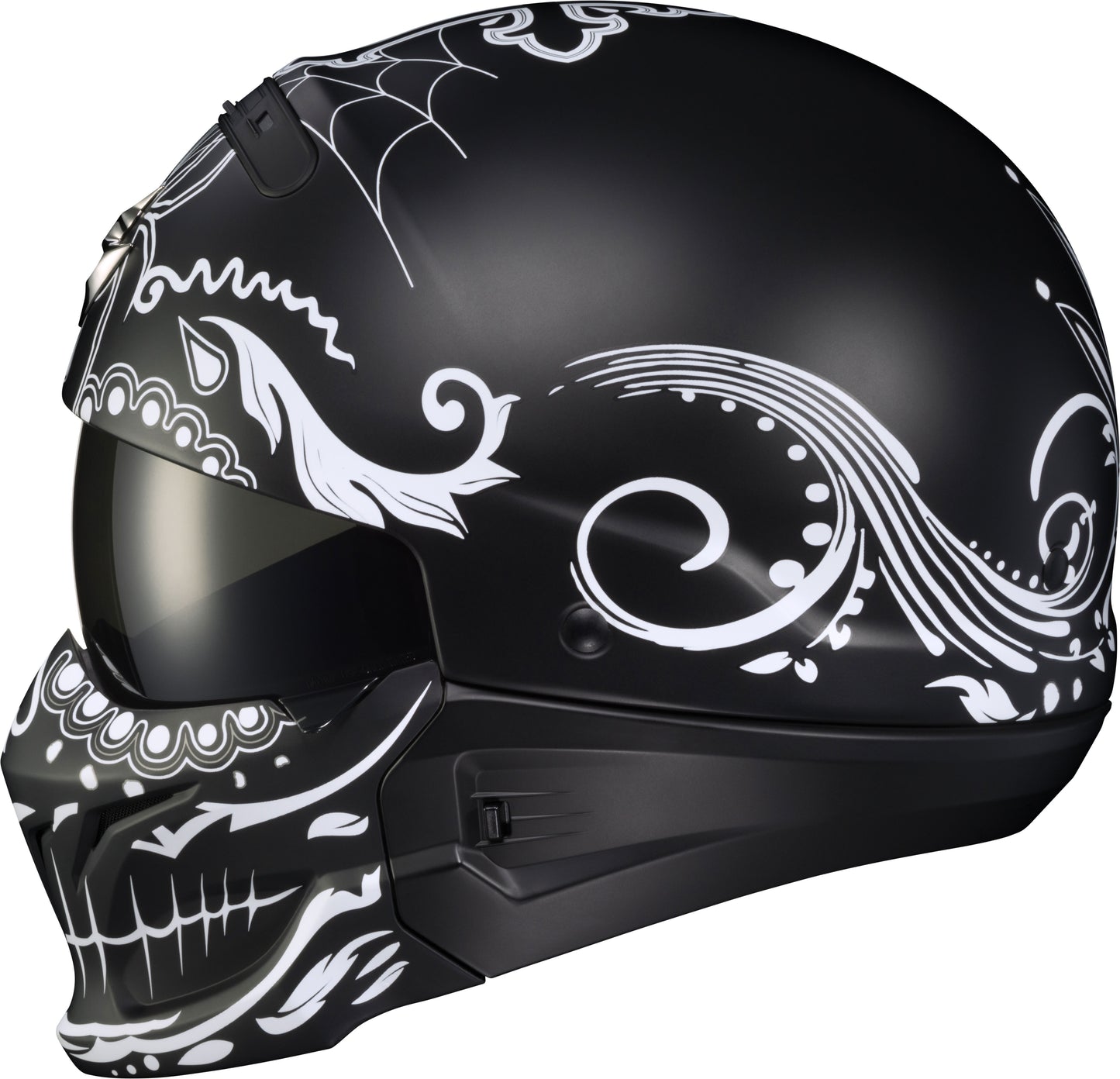 Scorpion Covert Solid 'El Malo' Matte Black Open Face Helmet