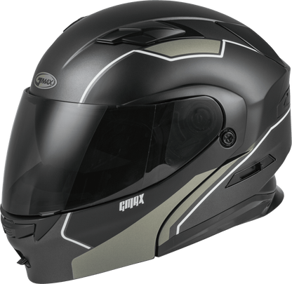 Gmax 72-4730 MD-01 Modular 'Exploit' Helmet Matte Black/Silver