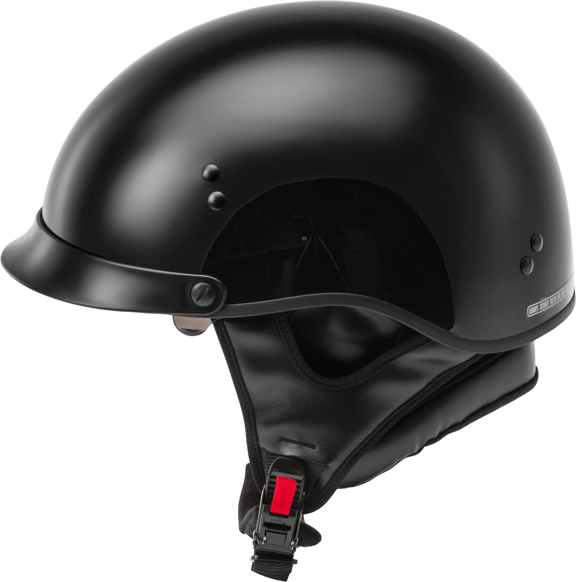 Gmax HH-65 Full Dressed Half Helmet Black
