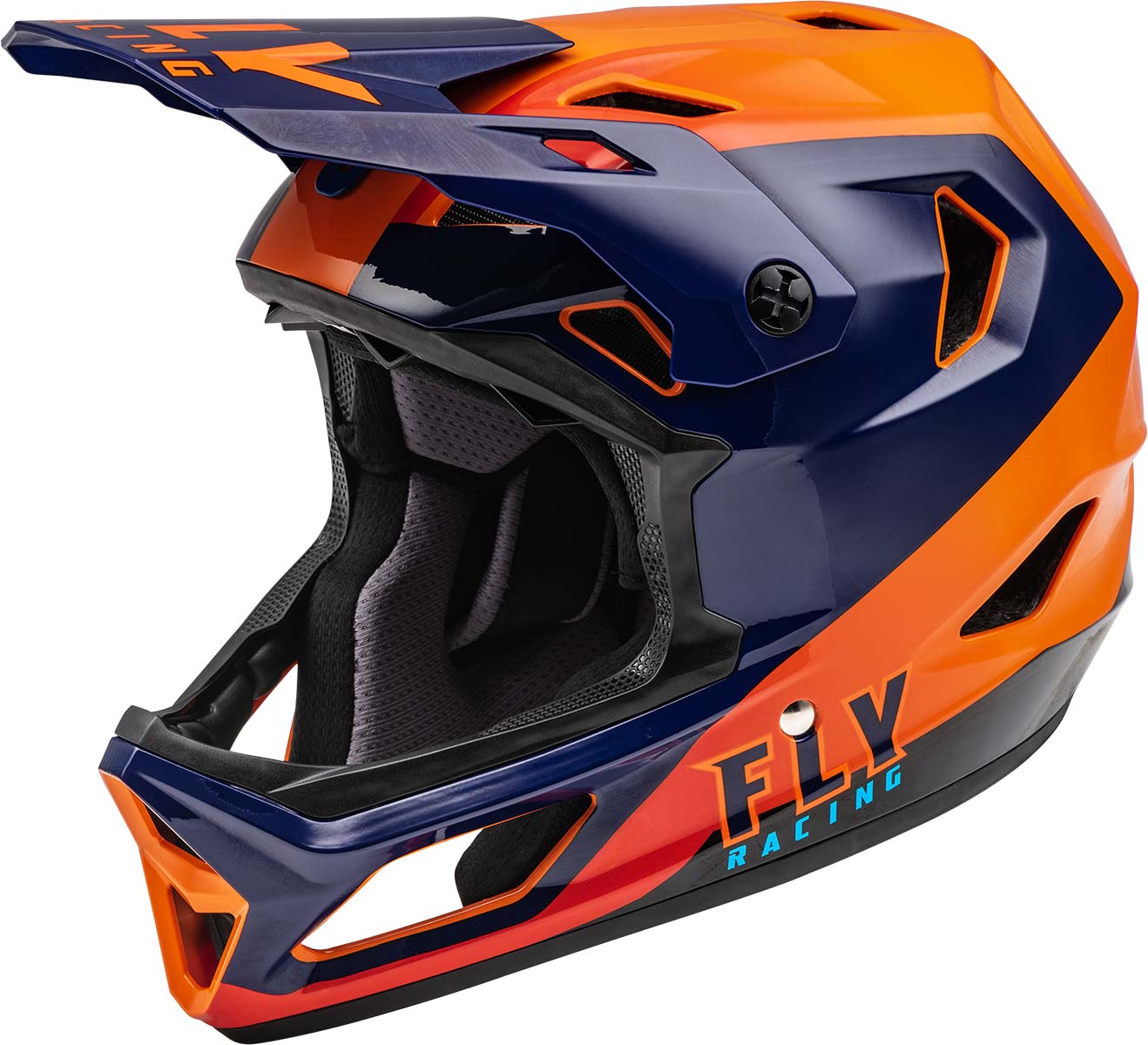 Fly Racing 73-3606L Rayce Helmet Navy/Orange/Red