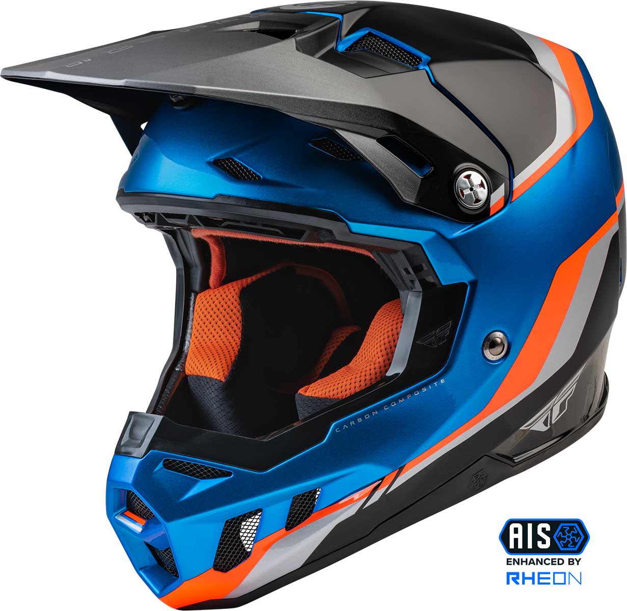Fly Racing 73-4312 Formula Cc Driver Helmet Blue/Orange/Black