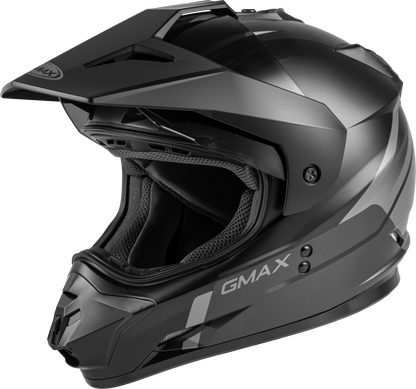 Gmax 72-7013 GM-11 Dual-Sport Scud Helmet Matte Black/Grey