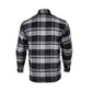 Cortech ‘The Bender’ Mens Storm Grey Premium Motorcycle Riding Flannel Shirt with Armor