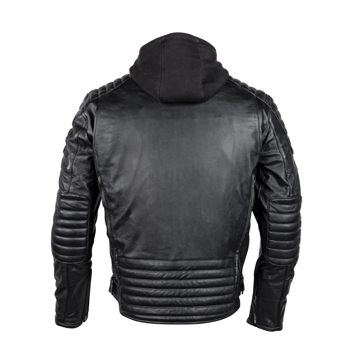 Cortech 'The Marquee' Mens Black Premium Leather Jacket with Removable Hoodie and SAS-TEC Armor