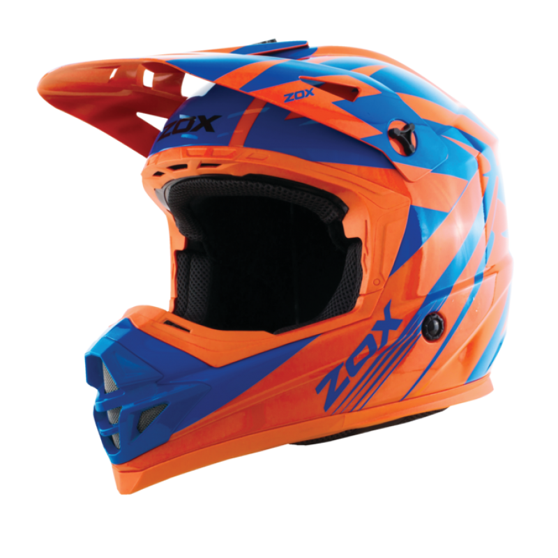 ZOX ST-1563V2 ‘Rush V2’ Orange Blue Motocross Helmet