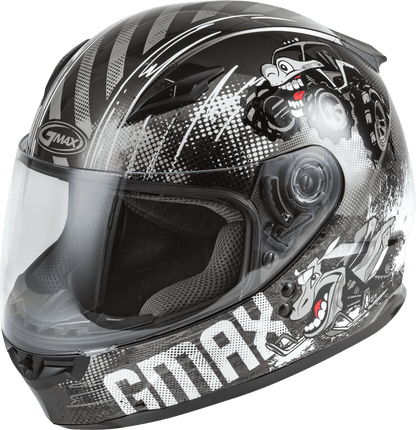 Gmax 72-4998 Youth GM-49Y 'Beasts' Full-Face Helmet Dark Silver/Black