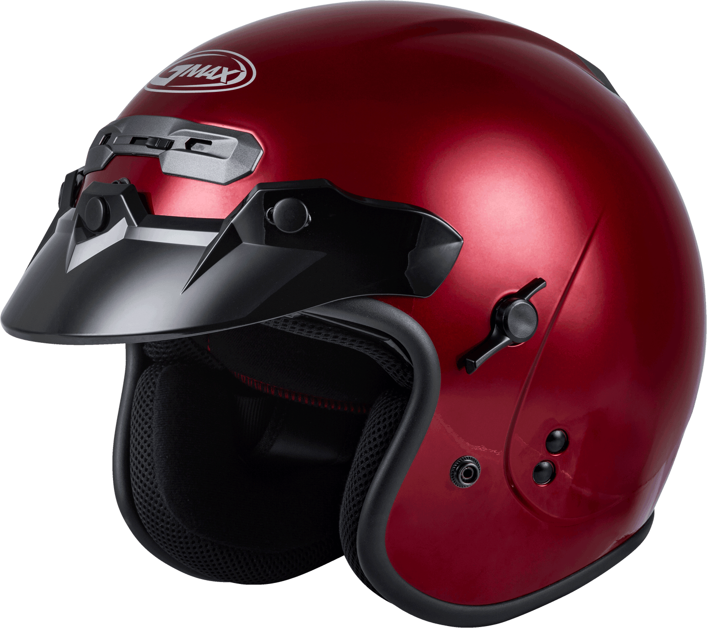 Gmax 72-4925 GM-32 Open-Face Helmet Candy Red