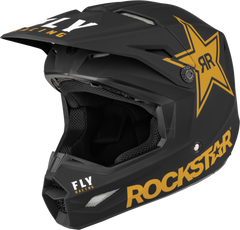 Fly Racing 73-3311 Kinetic Rockstar Helmet Matte Black/Gold