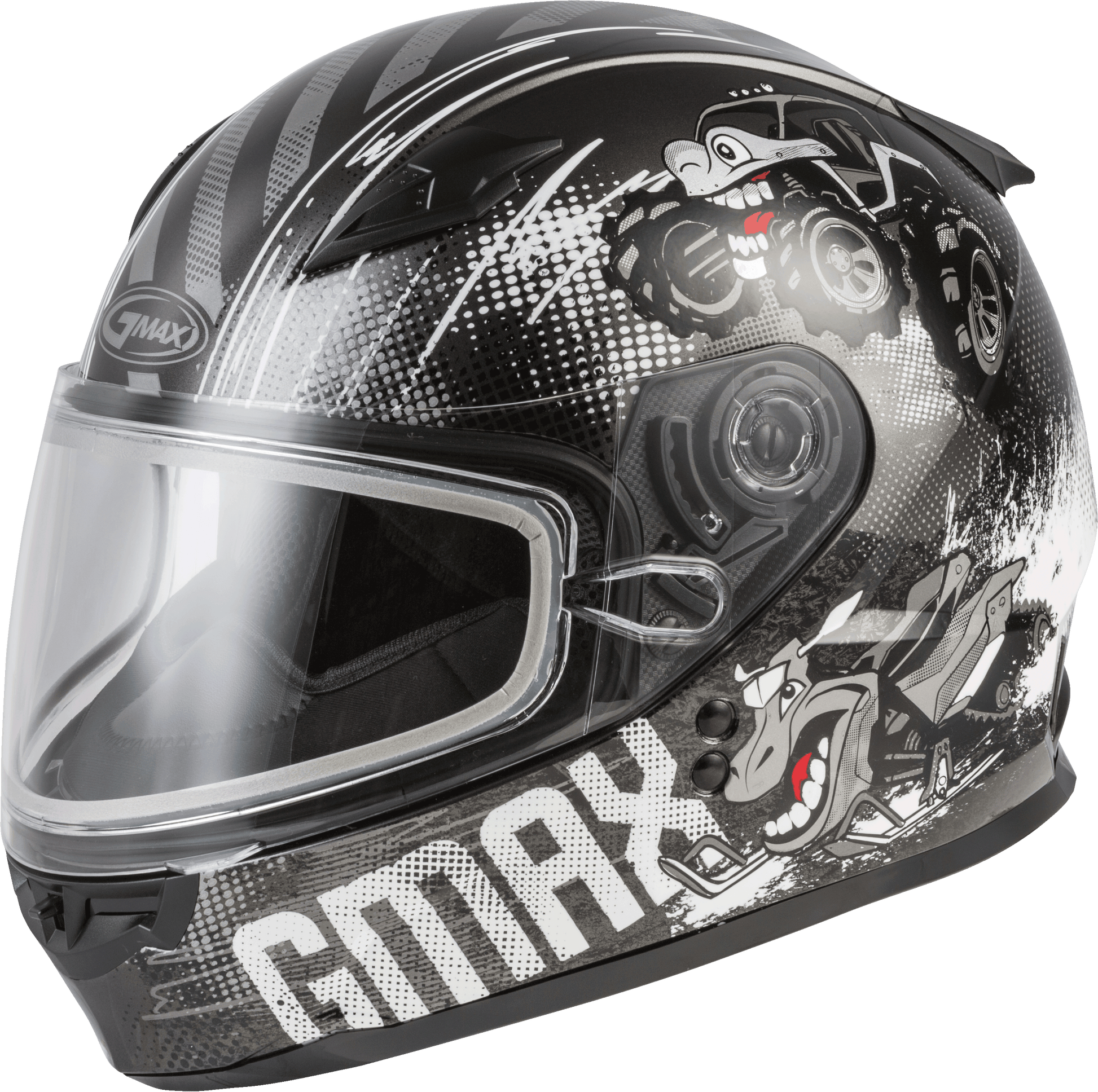 Gmax 72-6033 Youth GM-49Y 'Beasts' Snow Helmet Dark Silver/Black