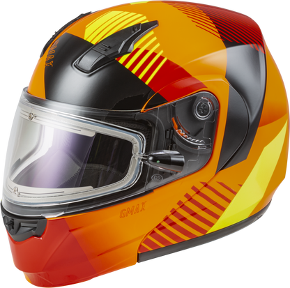 Gmax E72-5934 -04S 'Reserve' Modular Helmet W/Electric Shield Neon Orange/Hi-Vis