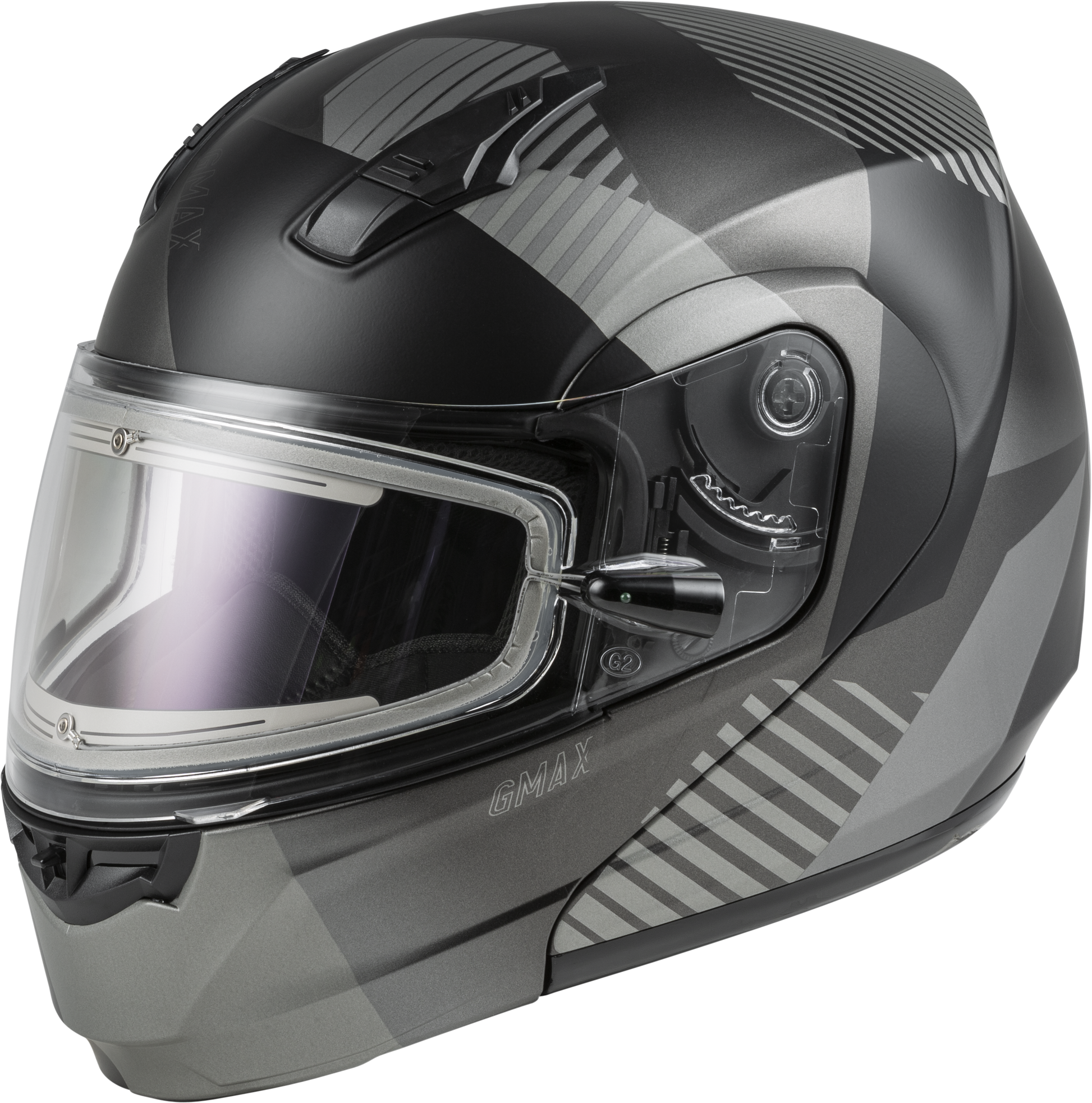 Gmax E72-5933 -04S 'Reserve' Modular Helmet W/Electric Shield Matte Dark Sil/Black