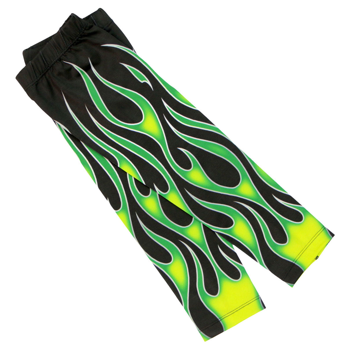 Hot Leathers ARM1006 Flames Green Arm Sleeve