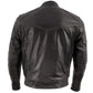 Xelement B7496 Men's 'Bandit' Retro Distressed Brown Leather Jacket with X-Armor Protection