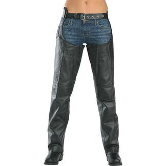 Xelement 7553 Women's Black 'Advanced Dual Comfort' Leather Chaps ...