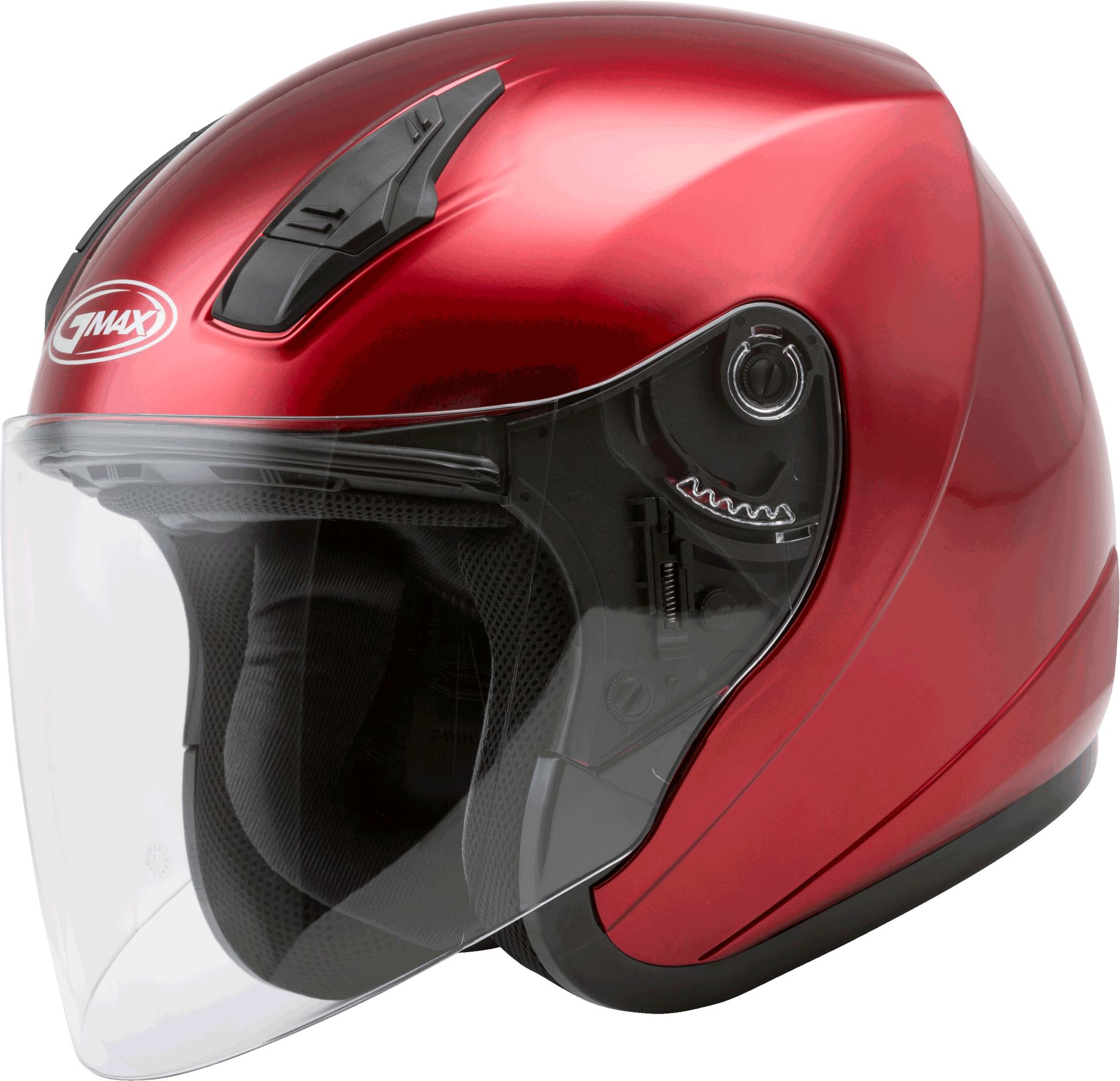 Gmax 72-4815 OF-17 Open-Face Helmet Candy Red