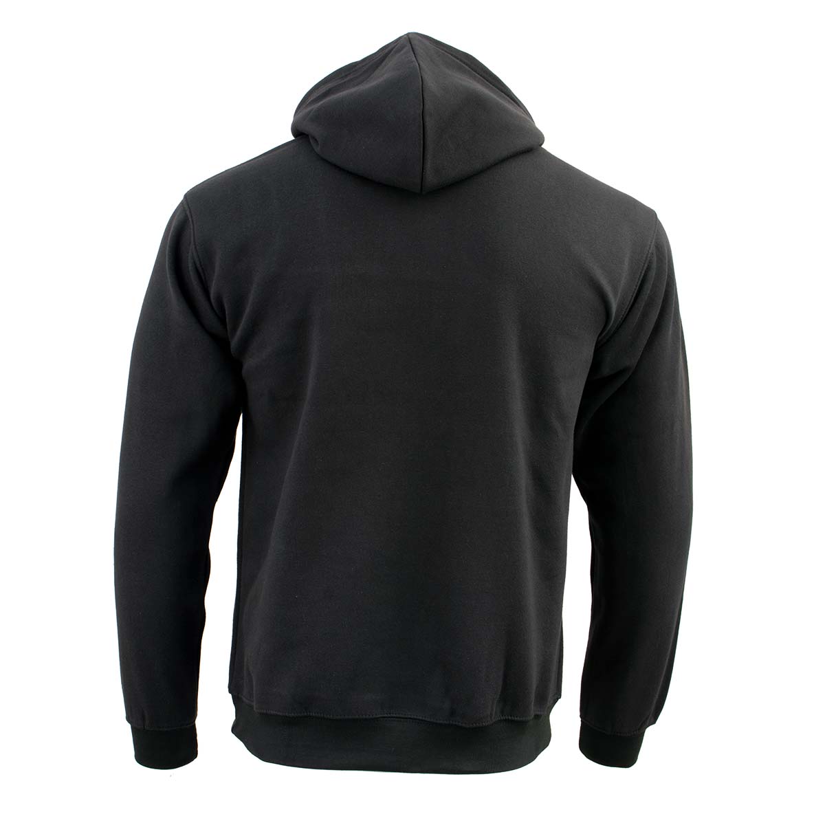 Biker Clothing Co. BCC118027 Men's Classic Black Pullover Hoodie Sweater