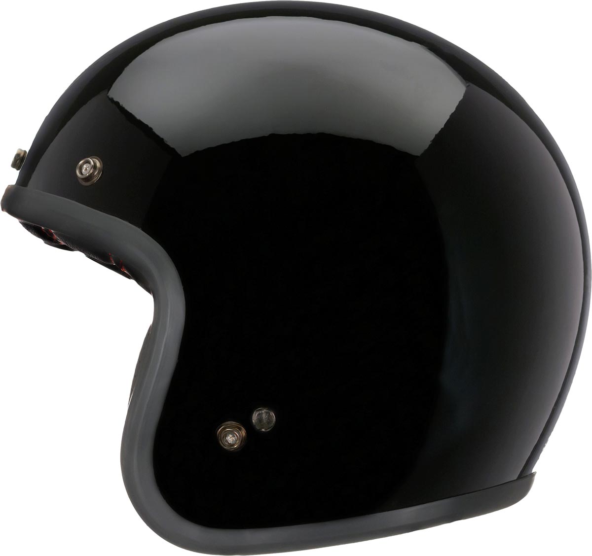 Bell Custom 500 Solid Black Open Face Helmet