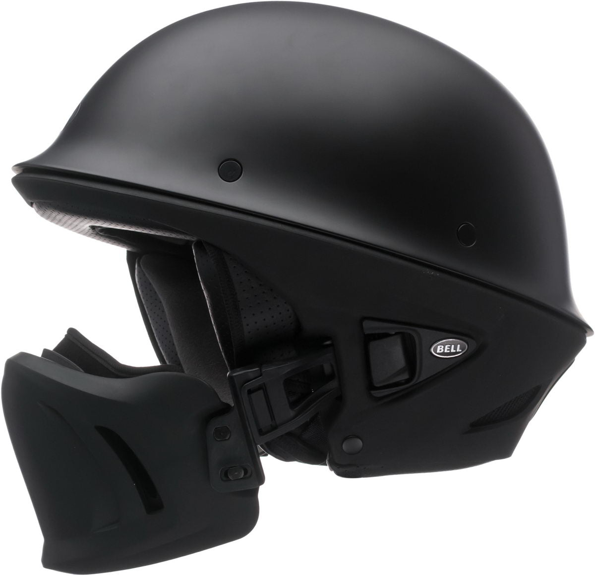 Bell Rogue 'Built Bell Tough. Innovative Muzzle' Matte Black Half Helmet