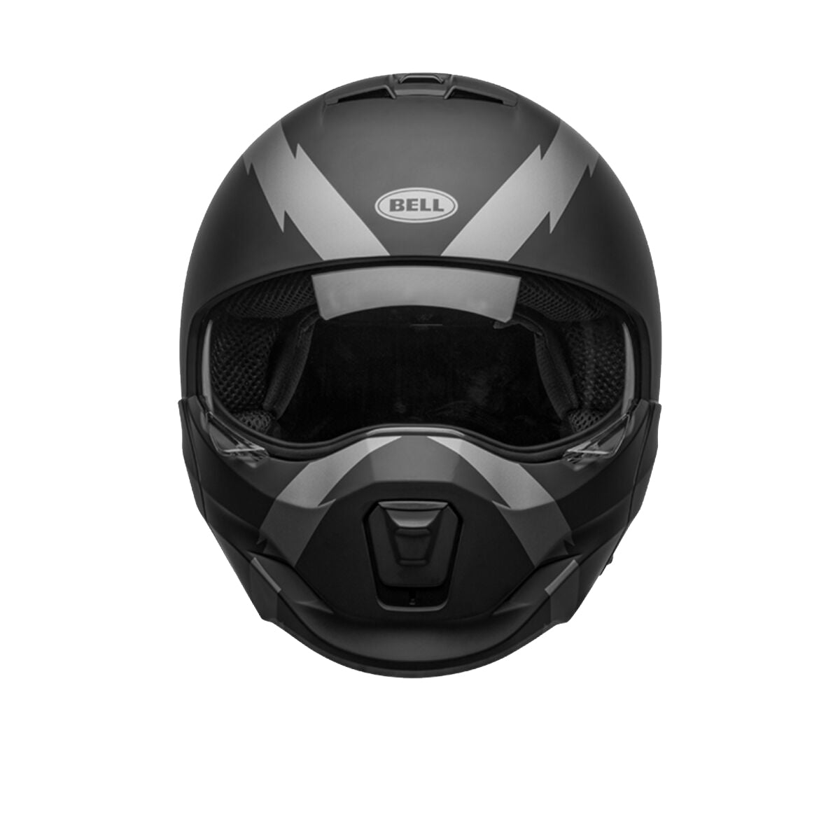 Bell Broozer ‘Full Face. Open Face. In Your Face’ 2 in 1 Motorcycle Arc Matte Black with Gray Helmet