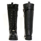 Hot Leathers BTL1005 Ladies 14-inch Black Knee-High Leather Boots with Side Zipper Entry