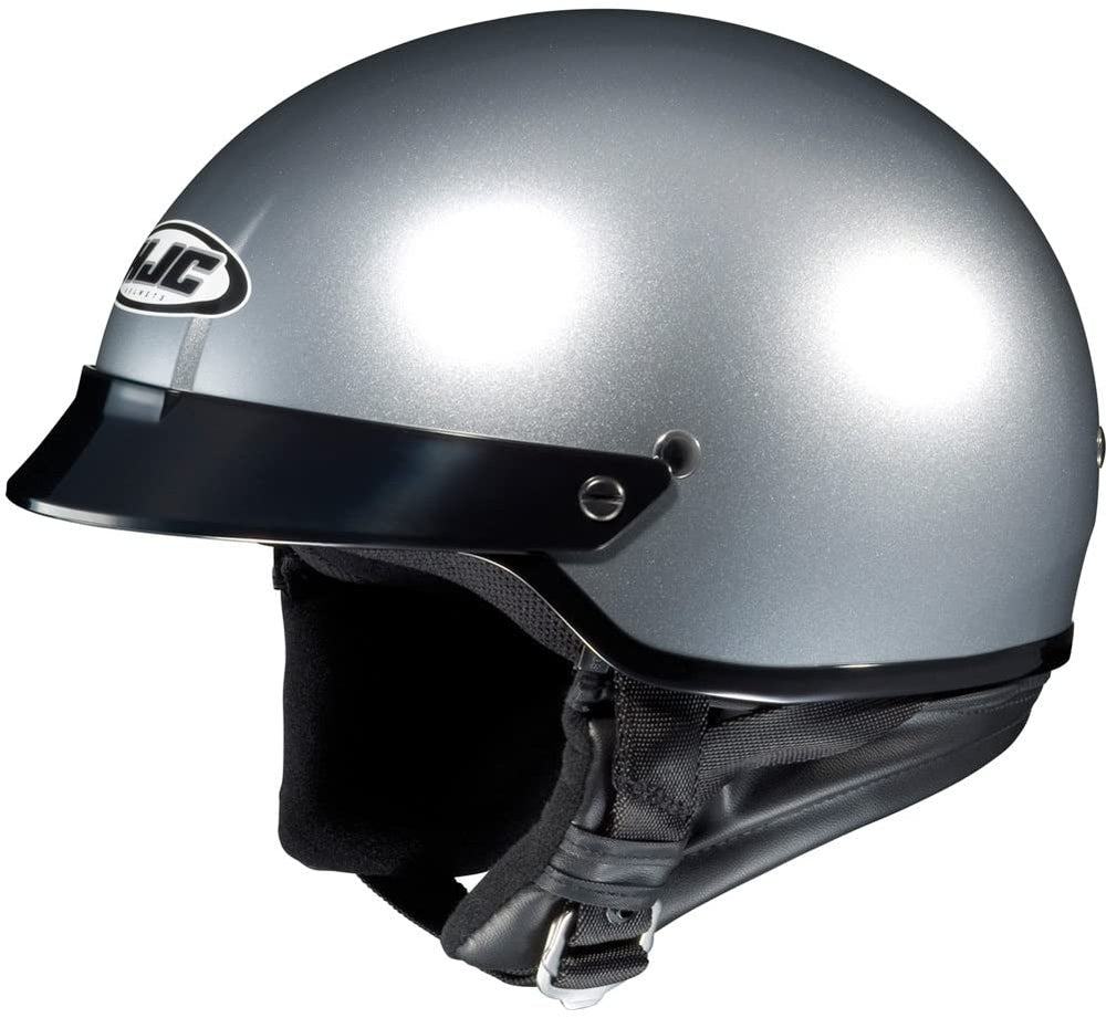 HJC Helmet CS-2N Silver Half Helmet
