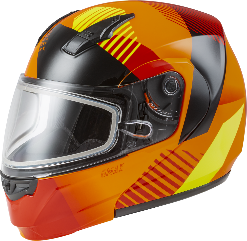Gmax 72-5934 MD-04S 'Reserve' Modular Snow Helmet Neon Orange/Hi-Vis
