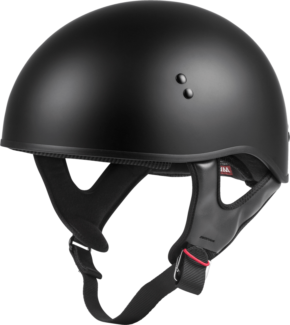 Gmax 72-6431L HH-45 Naked Half Helmet Matte Black