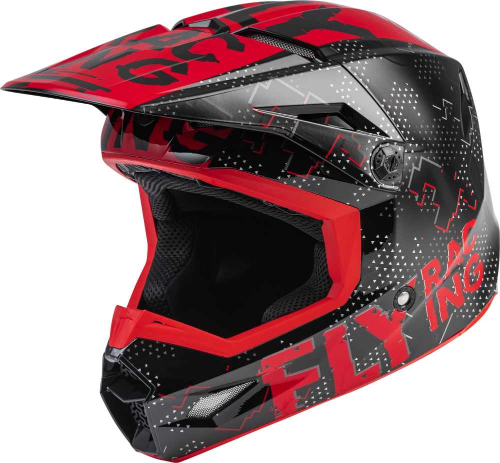 Fly Racing 73-3490 Youth Kinetic Scan Helmet Black/Red