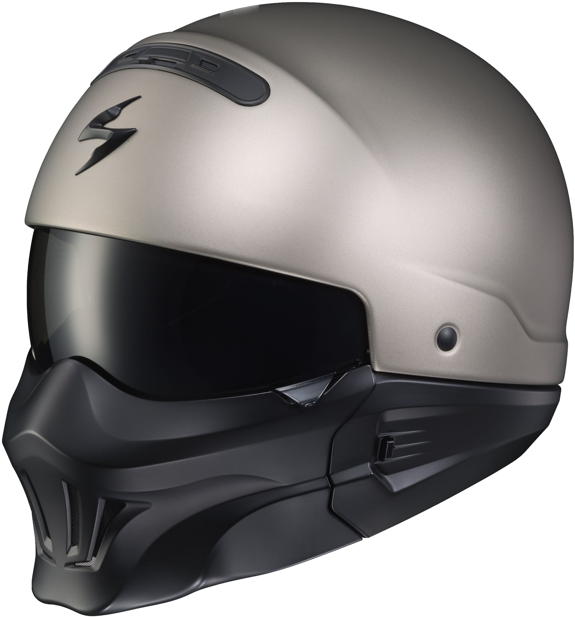 Scorpion Exo 75-1603 'Covert' Open-Face Helmet Titanium W/ Evo Mask