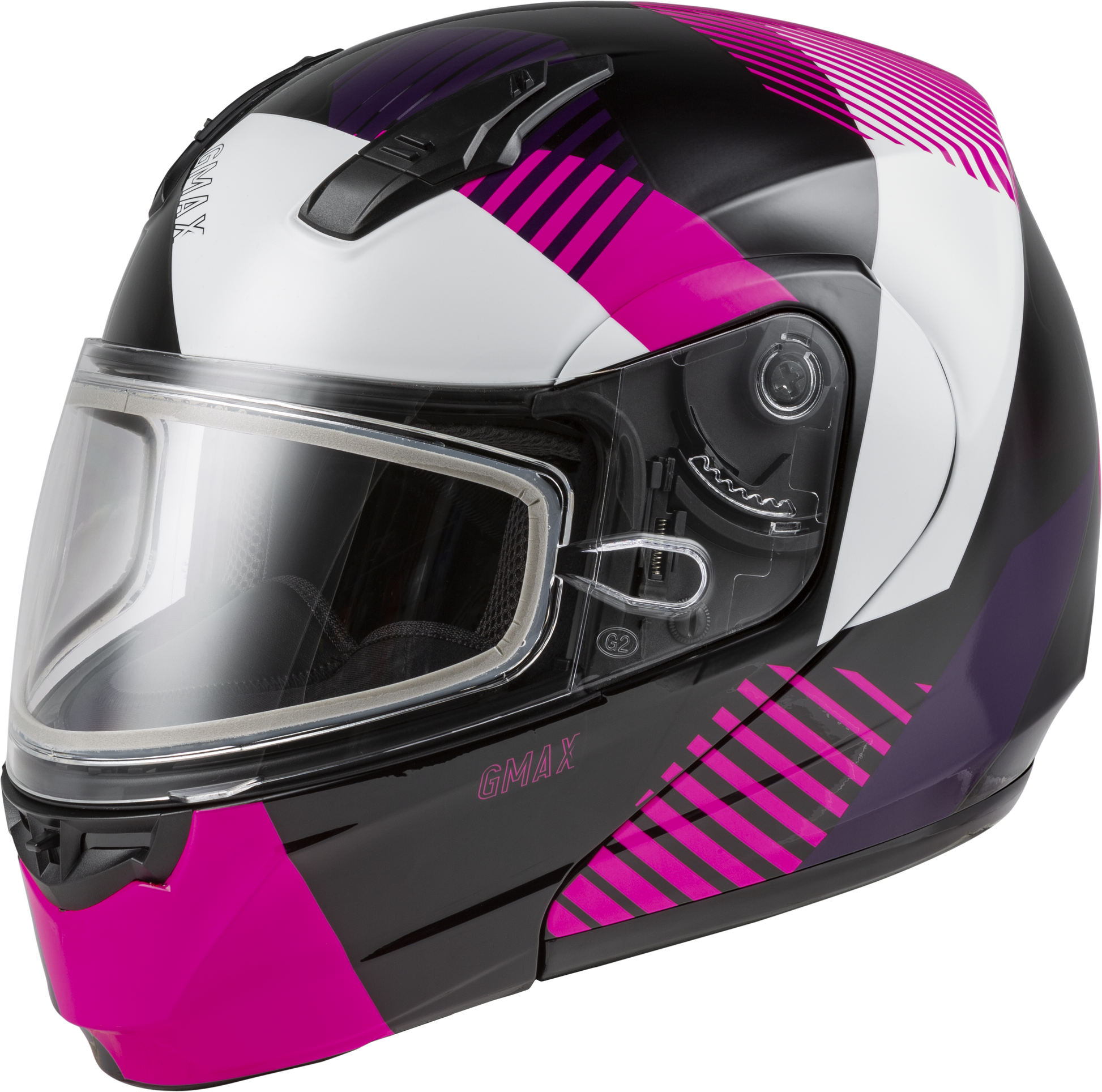 Gmax 72-5936 MD-04S 'Reserve' Modular Snow Helmet Black/Pink/White
