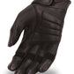 First Manufacturing FI141GEL Men’s Black Leather Driving Gloves with Gel Palm