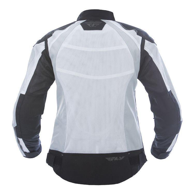 Fly Racing Coolpro Women's White/Black Mesh Jacket with Armor