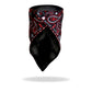 Hot Leathers FWC1004 Red Paisley Face Wrap Neck Warmer