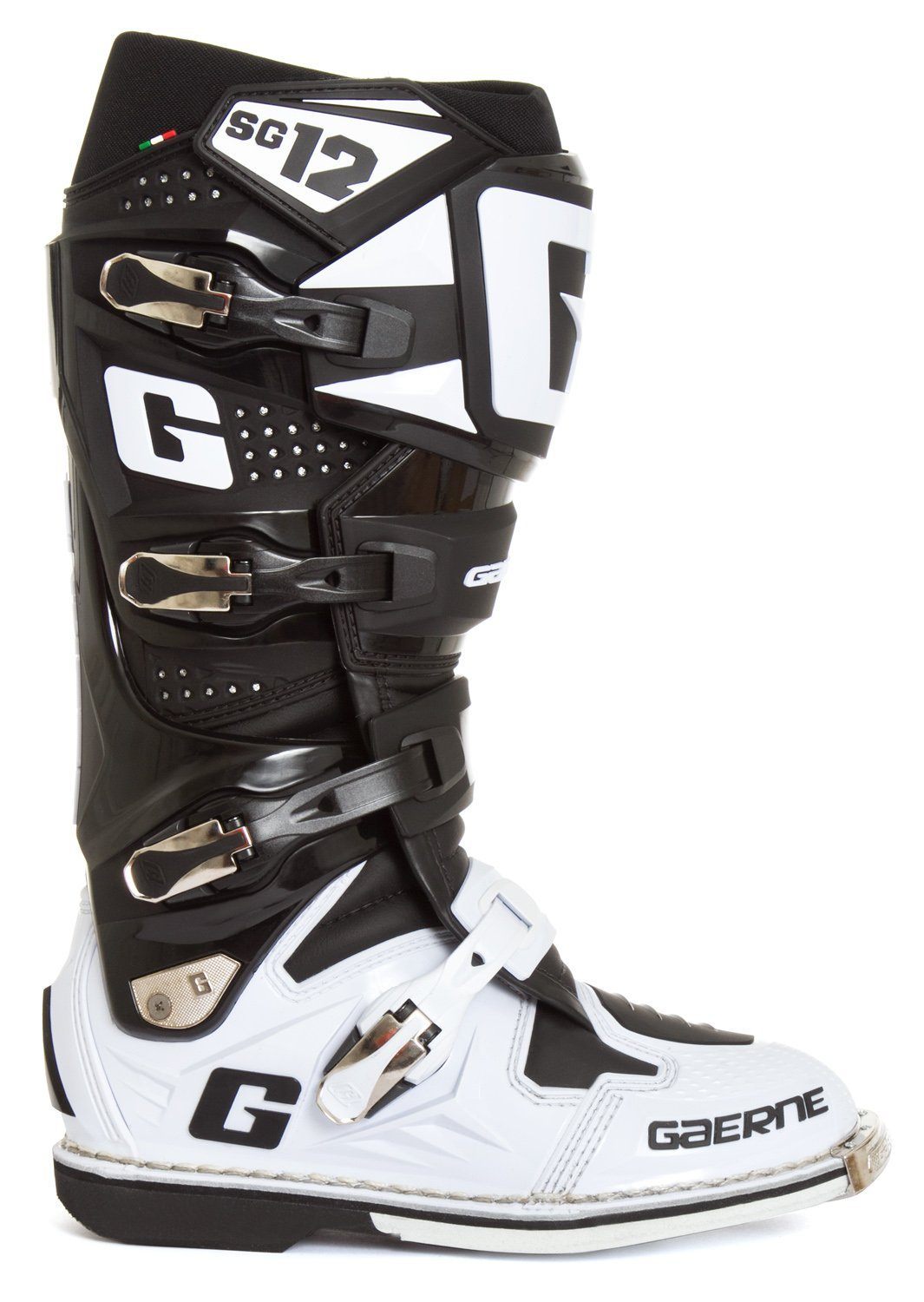 Gaerne SG-12 Men's Black/White Motocross Boots