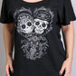 Hot Leathers GLR1408 'Sugar Couple' Ladies Dolman Black T-Shirt