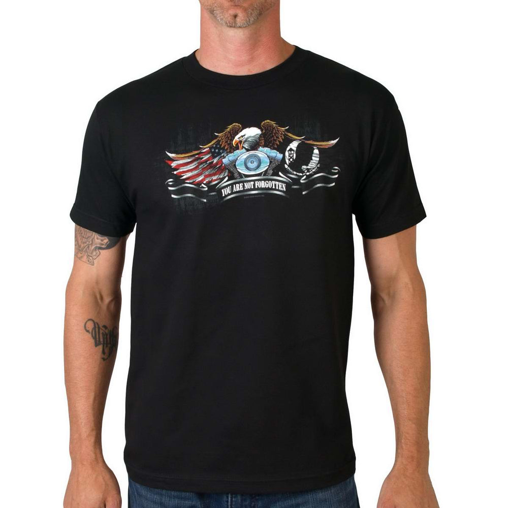 Hot Leathers GMD1031 Men's 'All Gave Some' POW Eagle T-Shirt