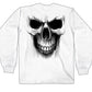 Hot Leathers GMD2241 Mens 'Ghost Skull' White Long Sleeve Shirt