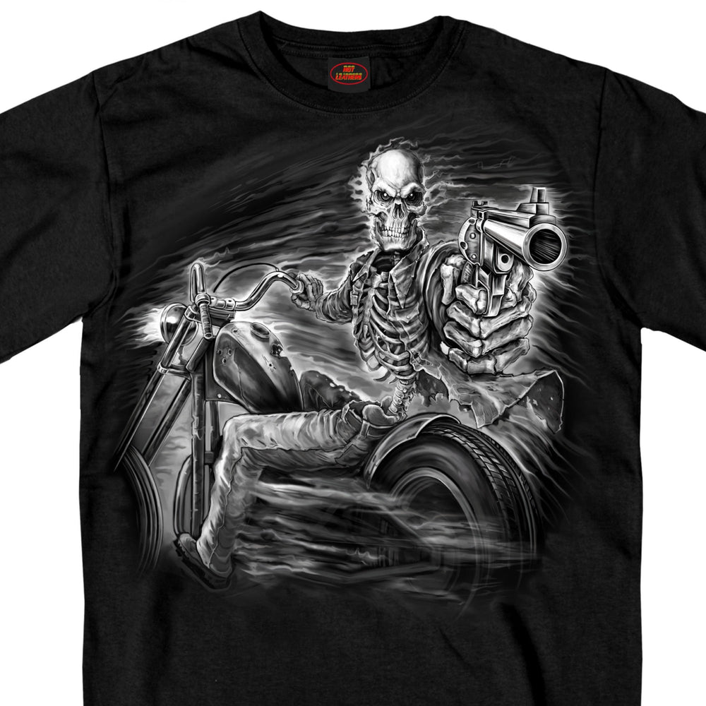 Hot Leathers GMS1458 Mens Assassin Rider Black T-Shirt