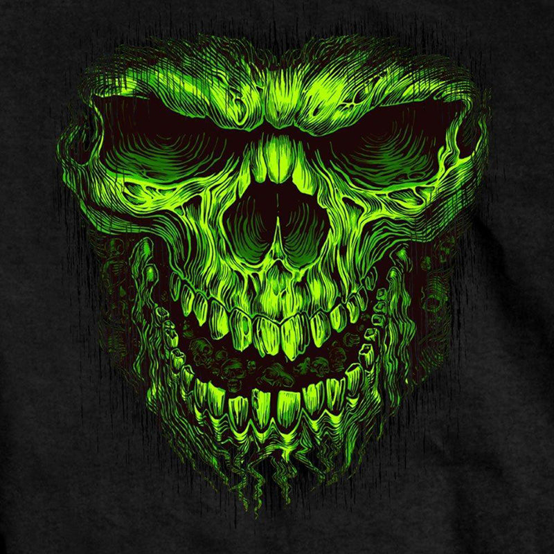 Hot Leathers GMS1476 Men's Shredder Skull Black T-Shirt