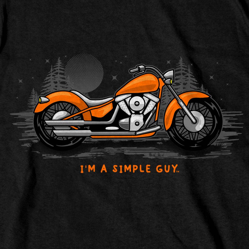 Hot Leathers GMS1536 Men’s Black I'm a Simple Guy T-Shirt
