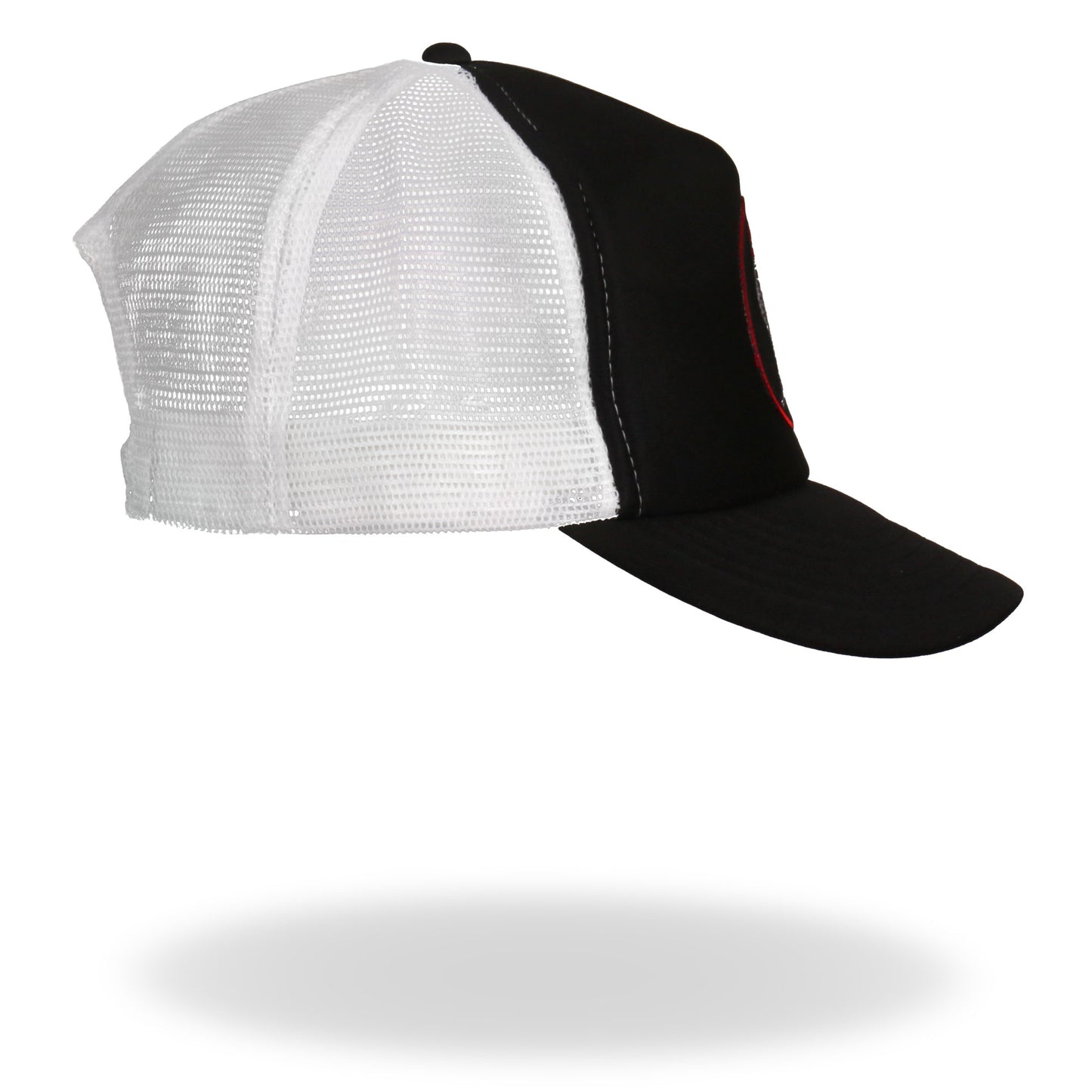 Hot Leathers GSH1012 Rooster Black and White Trucker Hat