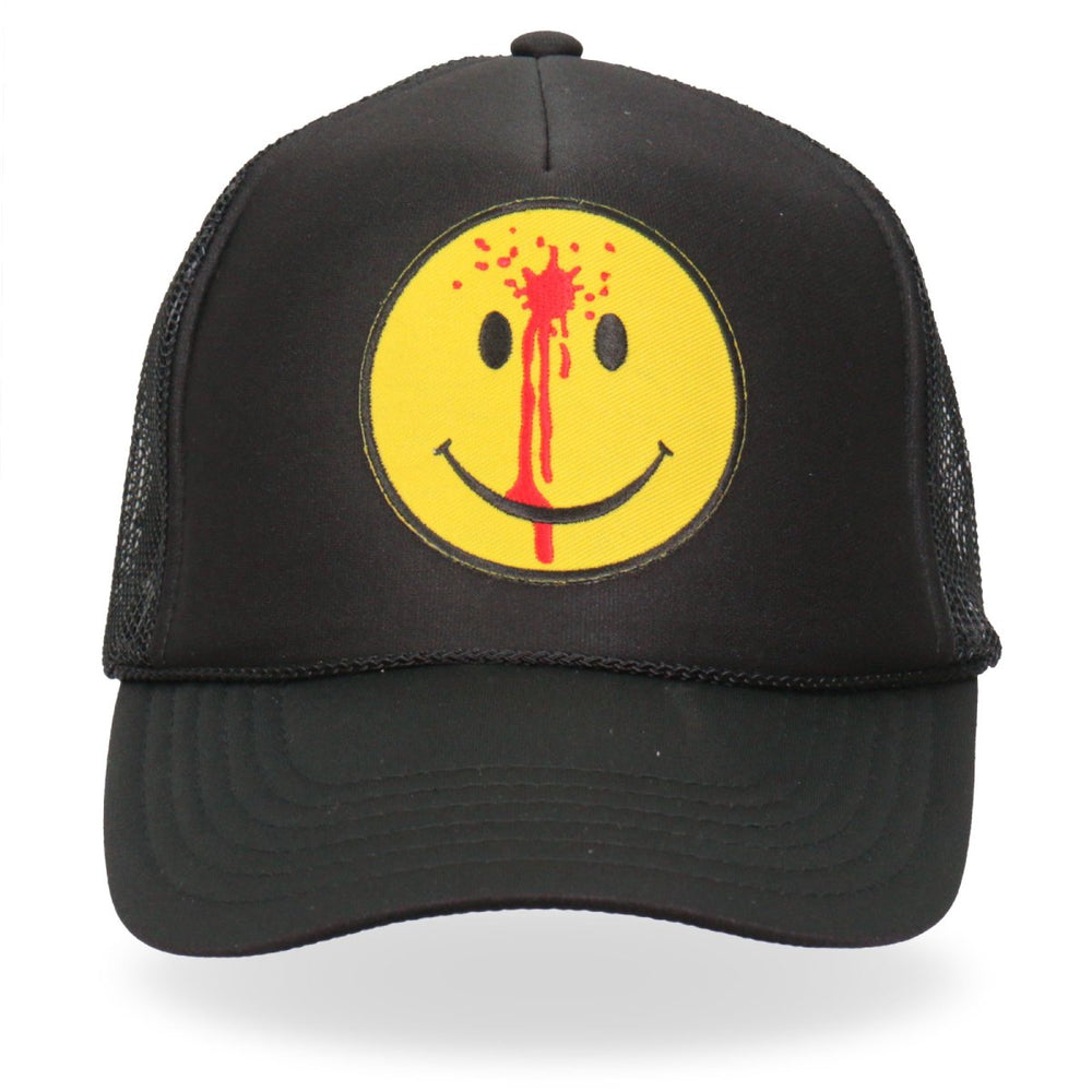 Hot Leathers GSH1028 Smiley Face Bullet Trucker Hat