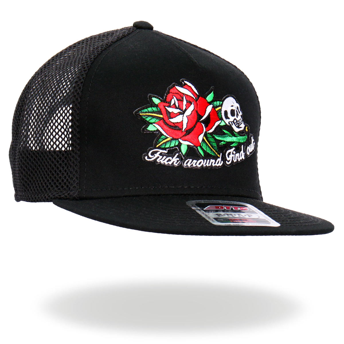 Hot Leathers GSH2026 Black Fuck Around Find Out Snapback Hat