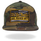 Hot Leathers GSH2028 Black We The People Camo Snapback Hat