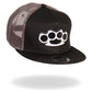 Hot Leathers GSH4003 Brass Knuckles Hardcore Snap Back Hat